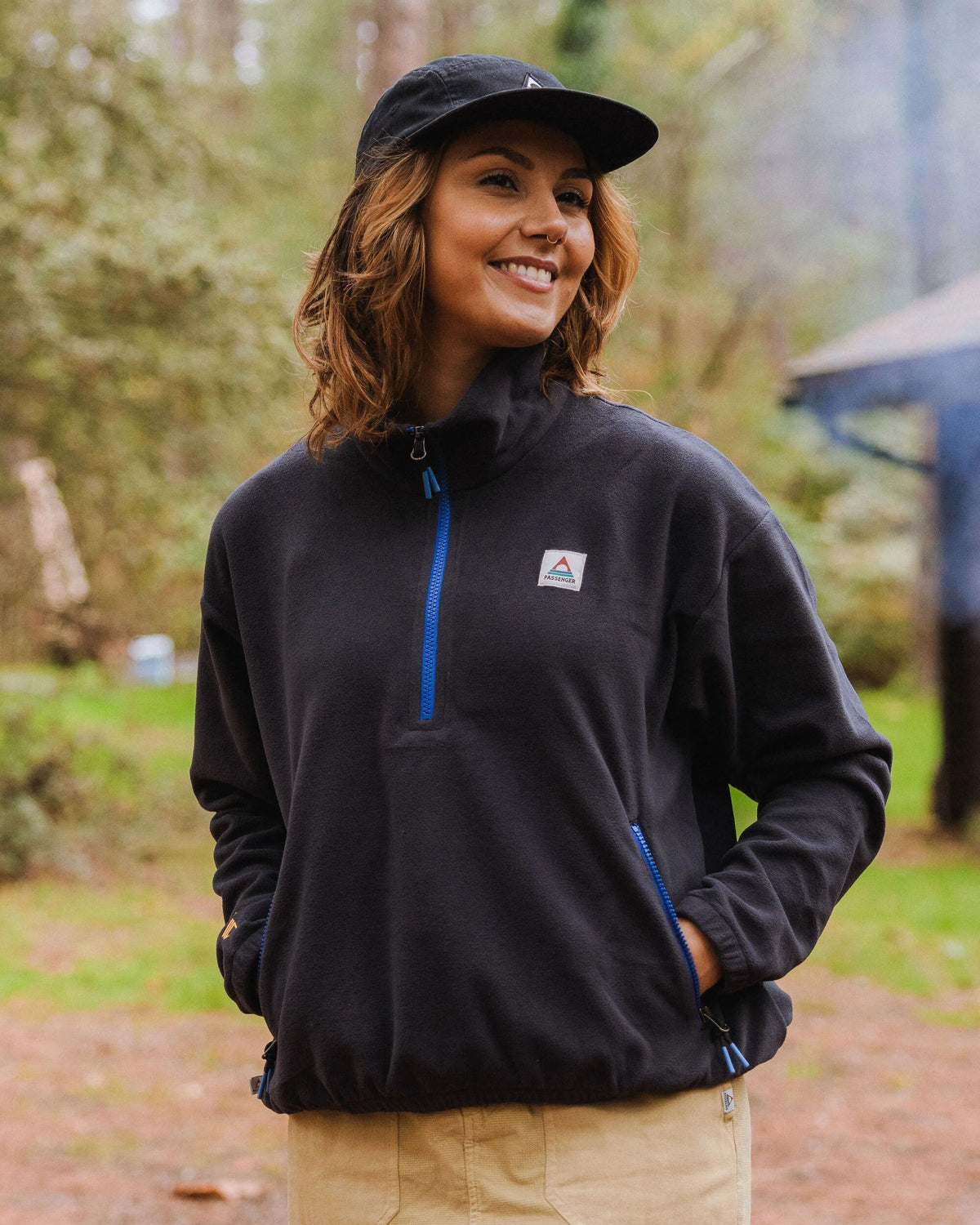 Ayla Micro Polartec® Fleece - Black - Lifestyle