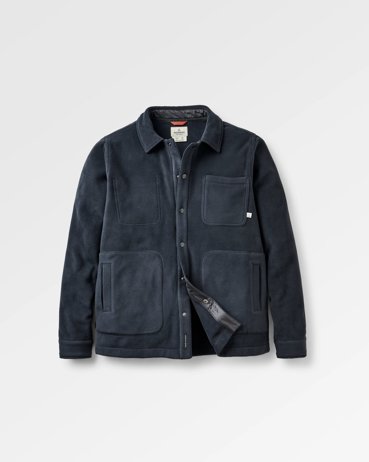 Adapt Polartec® Overshirt - Black - Flatlay