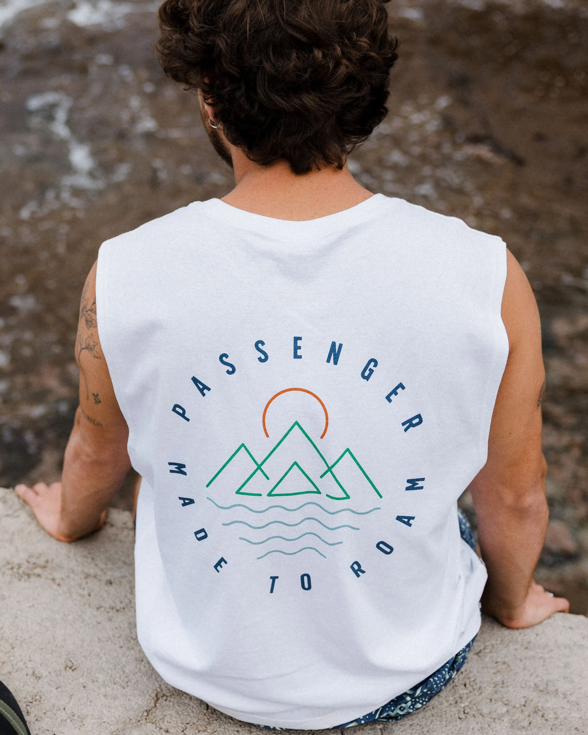 Escapism Vest - White - Lifestyle