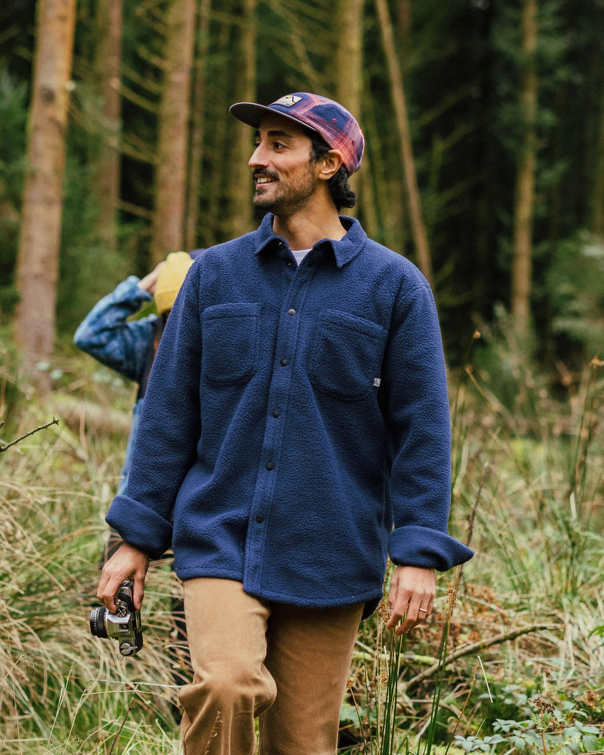 Backcountry Sherpa Fleece Shirt - Rich Navy - Lifestyle