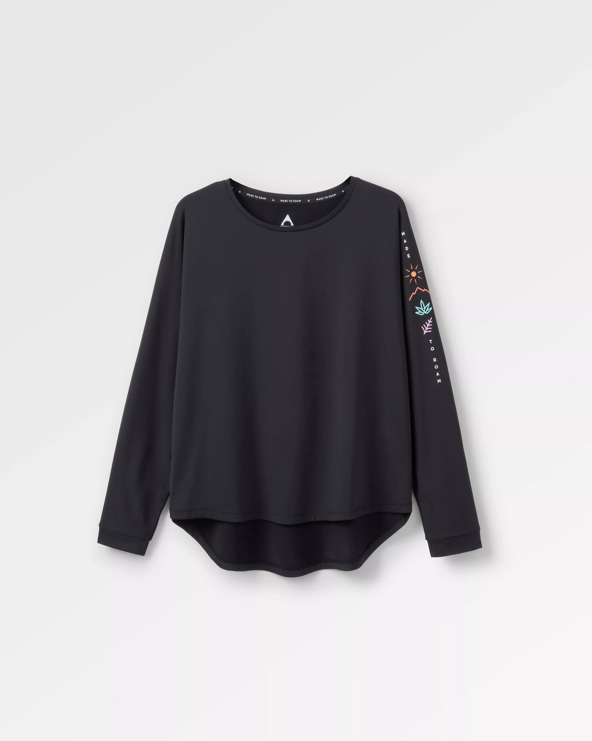 Hatha Active Top - Black - Flatlay