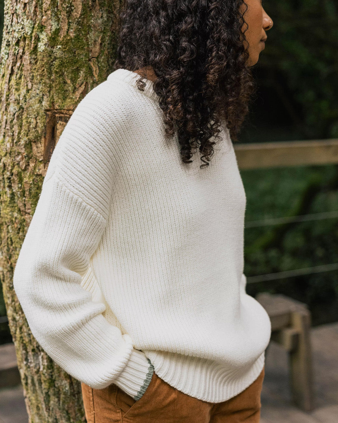 Gondwana Classic Knitted Jumper - Off White - Lifestyle