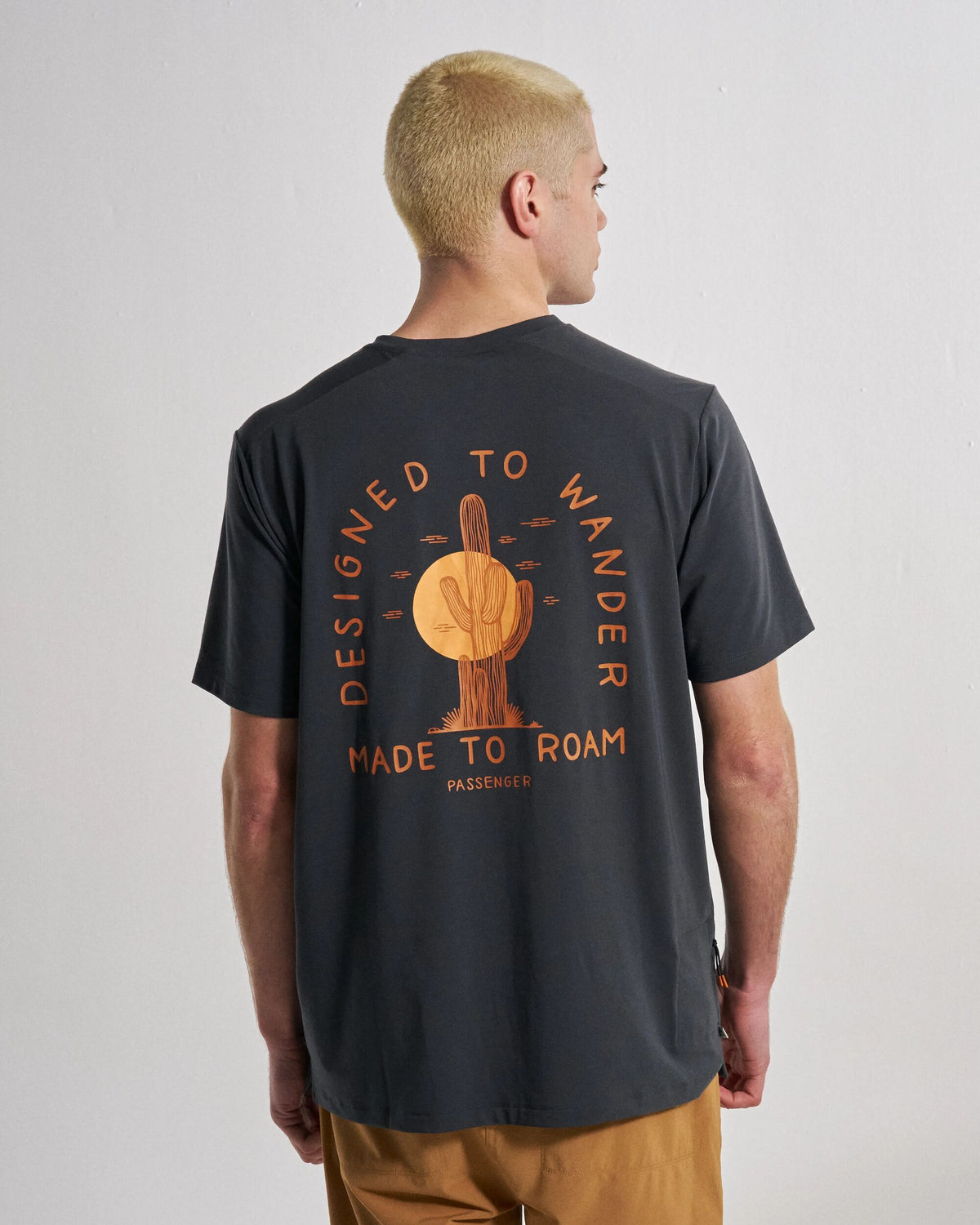 Ridescape Men's Drirelease® Active T-Shirt - Faded Black - Studio Model