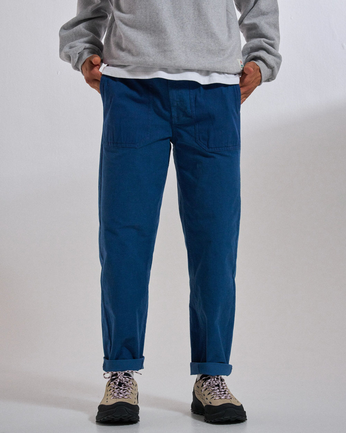 Avian Trousers - Dark Denim - Studio Model
