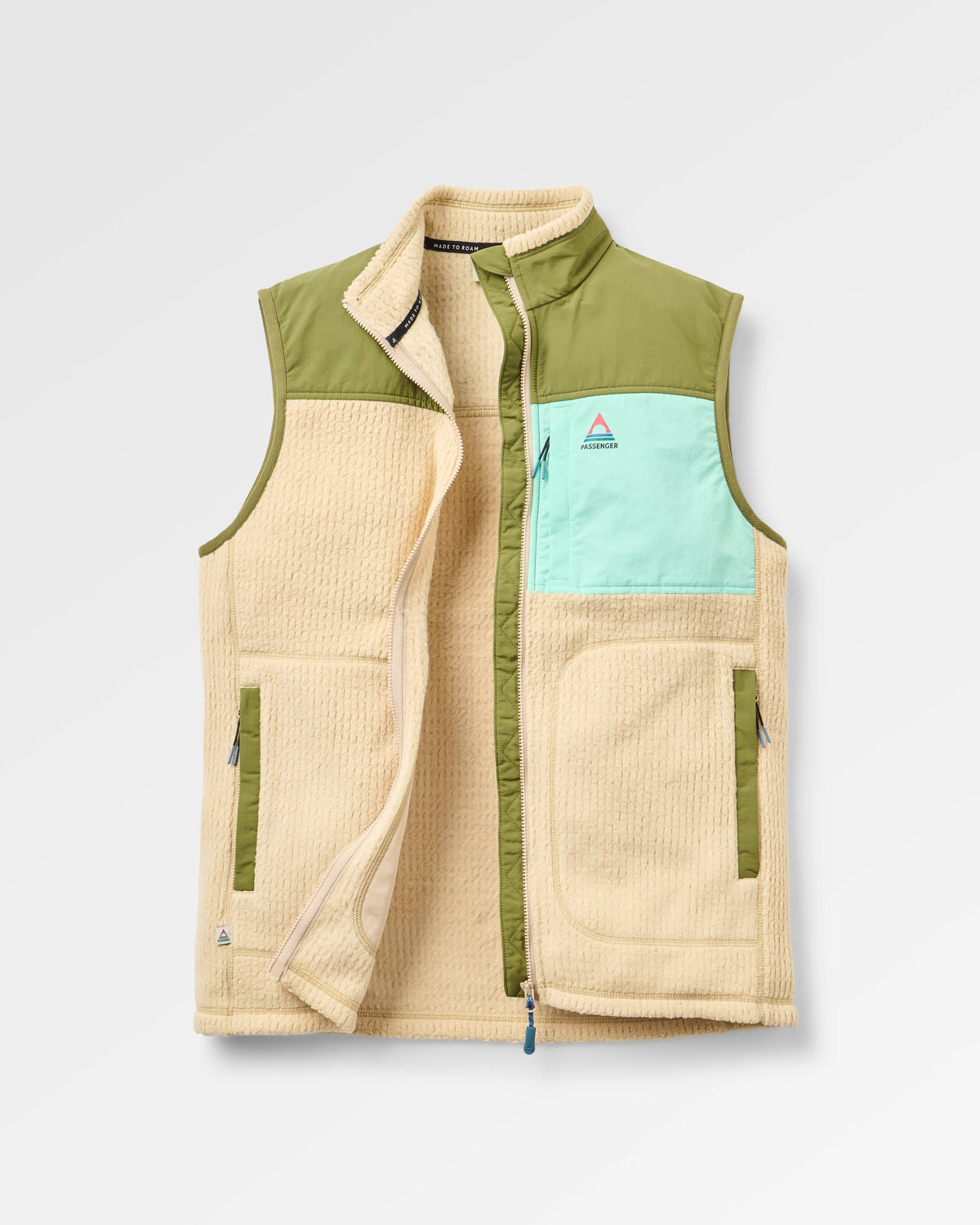 Venturescape Women's Fleece Vest - Desert/Clover - Flatlay