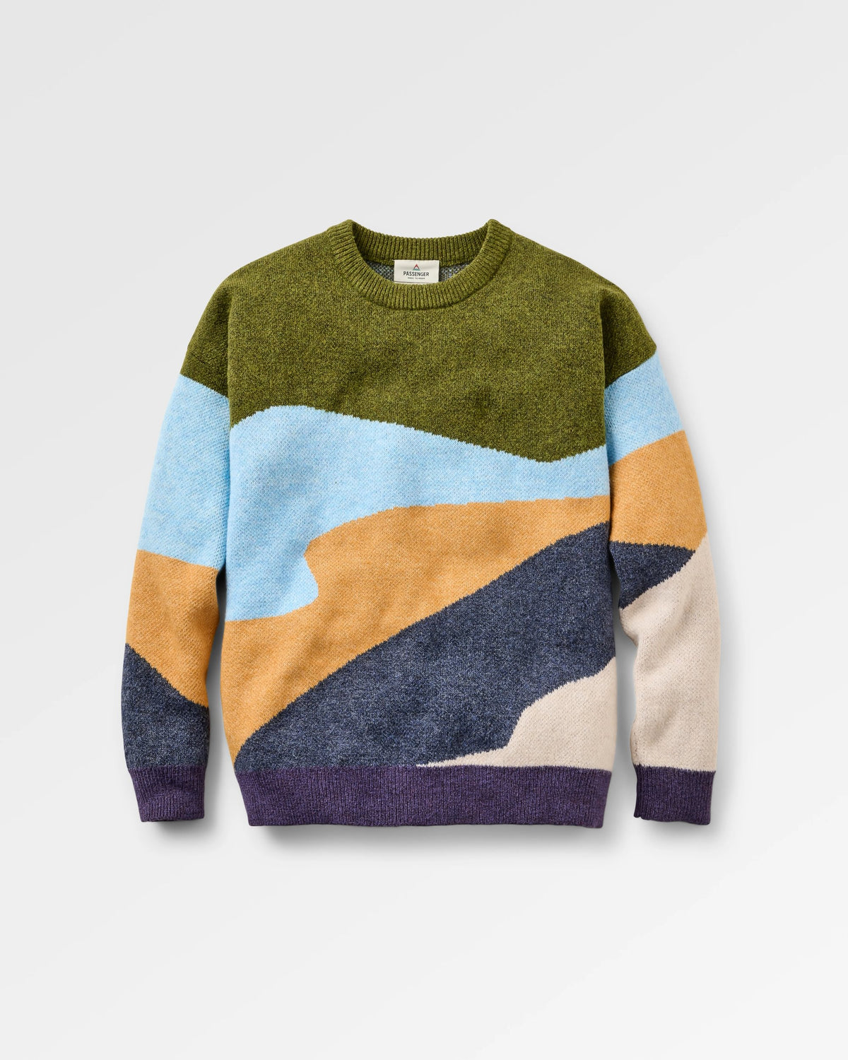 Scenic Knitted Jumper - Scenic Deep Plum - Flatlay
