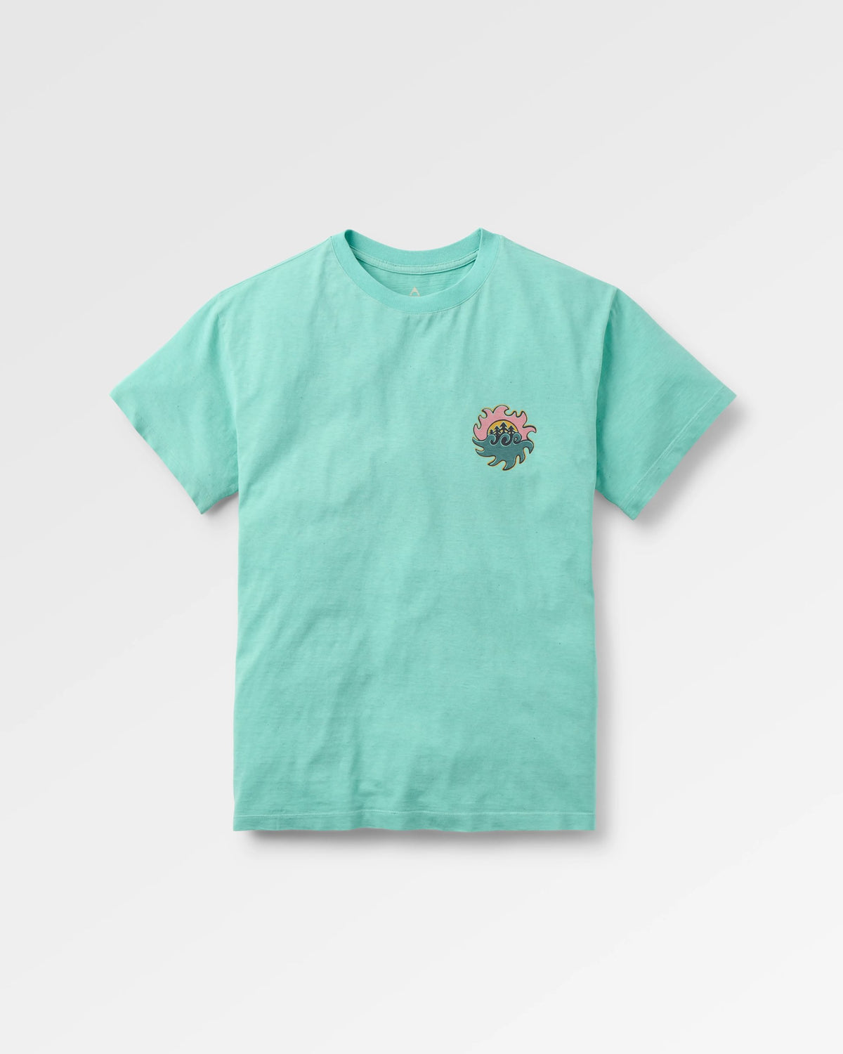 Dune Men's T-Shirt - Aqua Marl - Flatlay