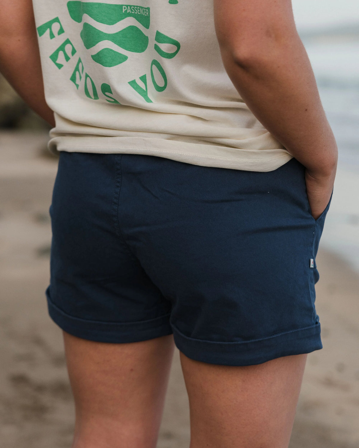 Carriso Cotton Short - Dark Denim - Lifestyle