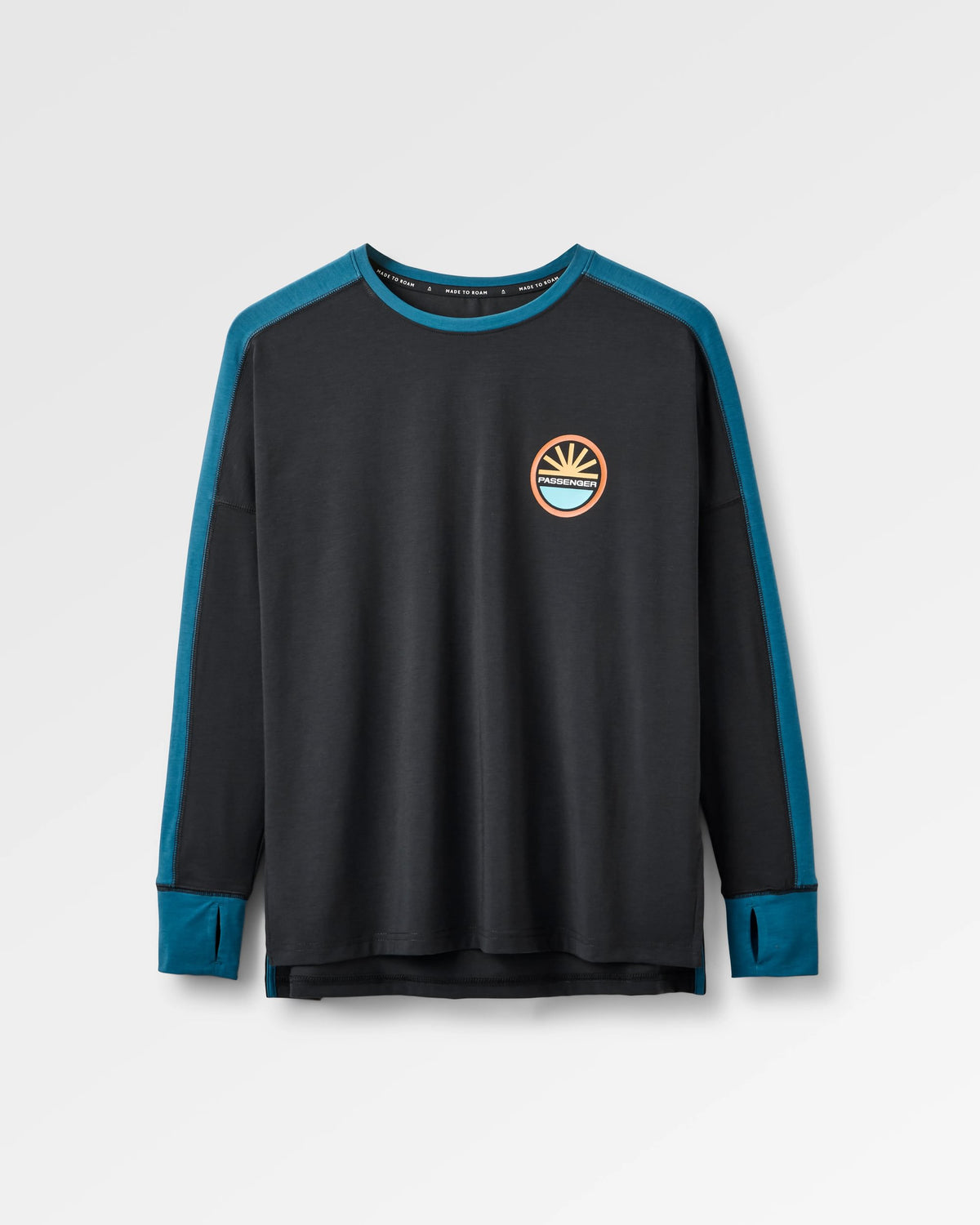 Chase The Light Drirelease® Active LS T-Shirt - Black - Flatlay