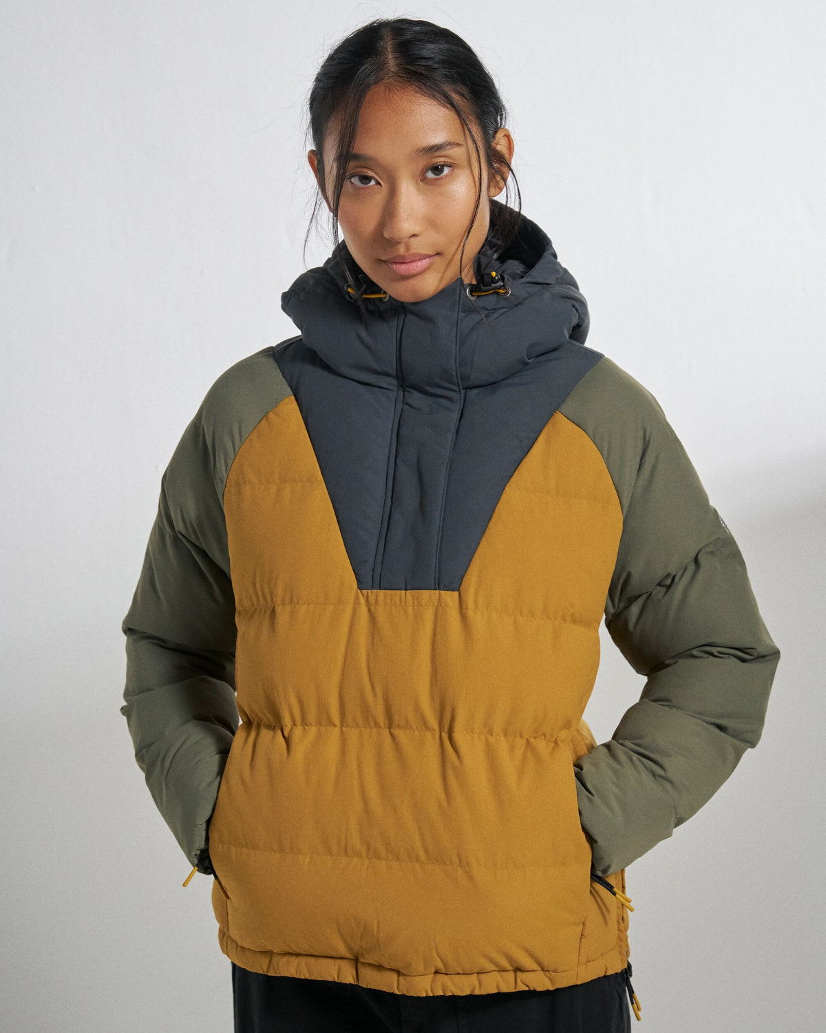 Ocean Heavyweight Insulated Anorak - Dusty Ochre - Studio Model