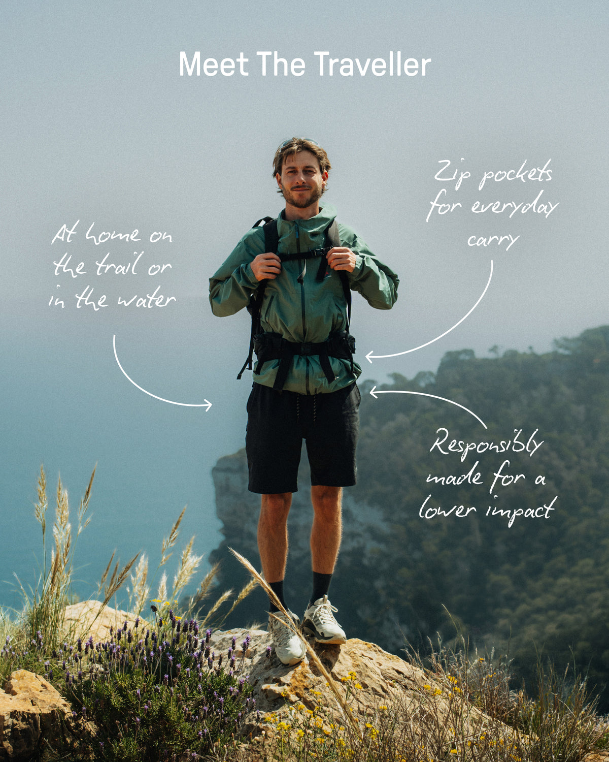 Traveller All Purpose Short - Tea Green -