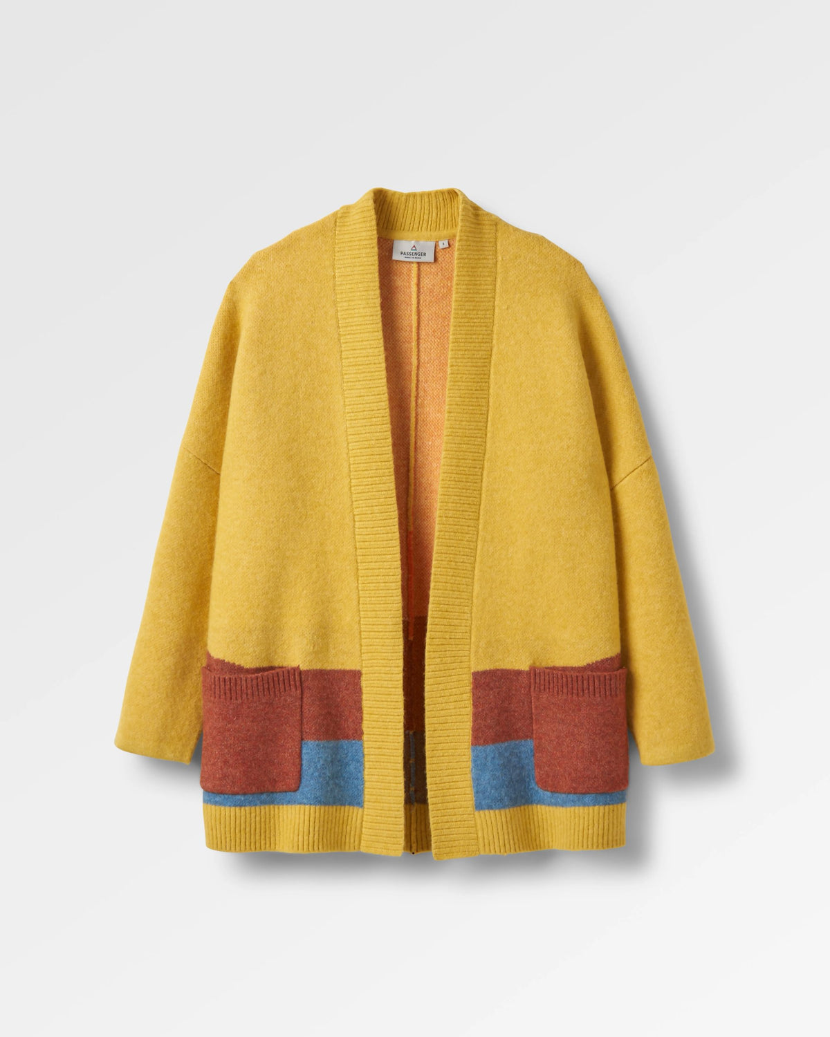 Vista Knitted Cardigan - Amber Gold - Flatlay