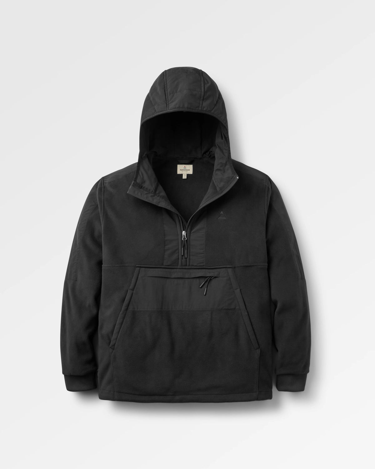 Woodland Hooded Polartec® Fleece - Black - Flatlay
