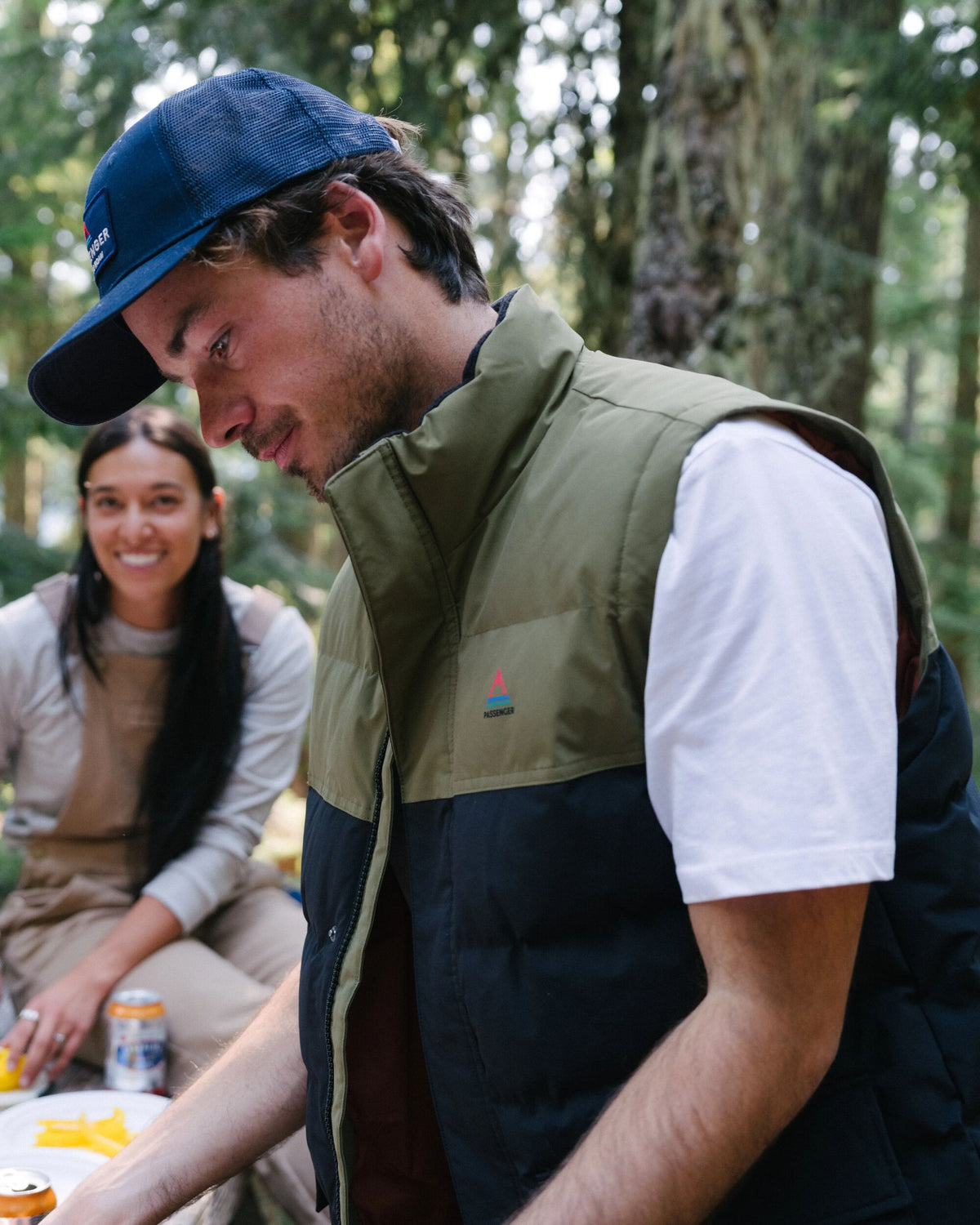 Baltic Insulated Gilet - Black/Khaki - Lifestyle