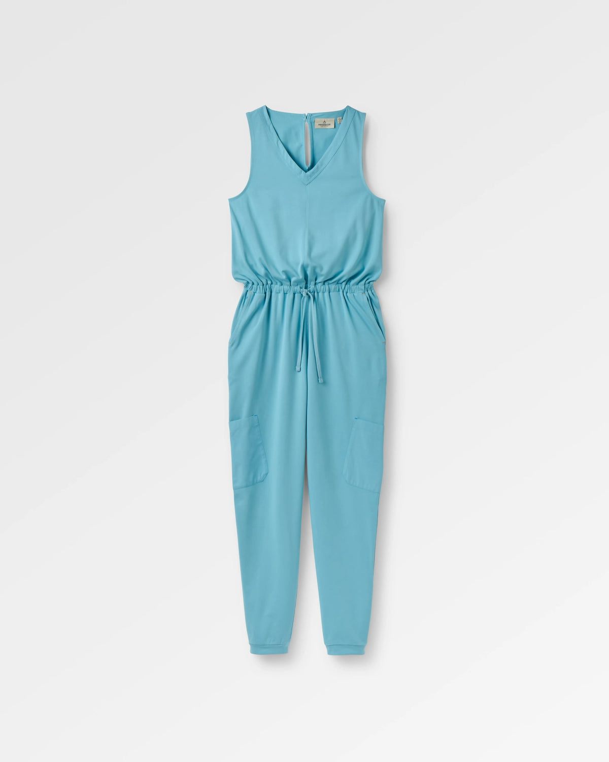 Aria Jumpsuit - Retro Blue - Flatlay