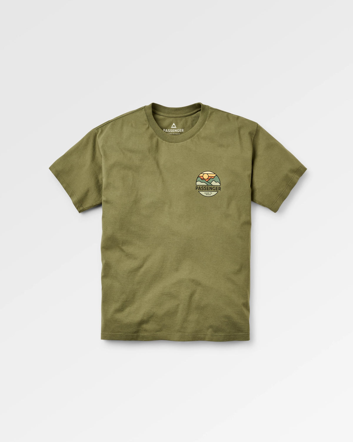 Laidback Relaxed Fit T-Shirt - Khaki - Flatlay