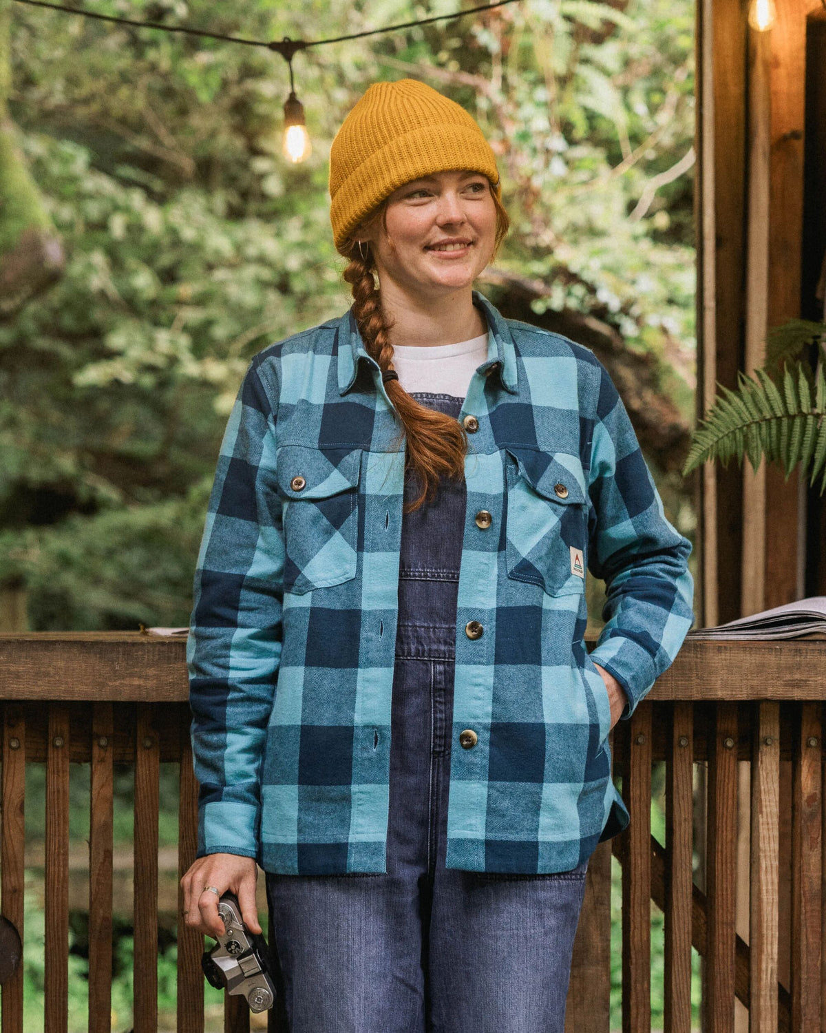 Stella LS Shirt - Retro Blue Check - Lifestyle