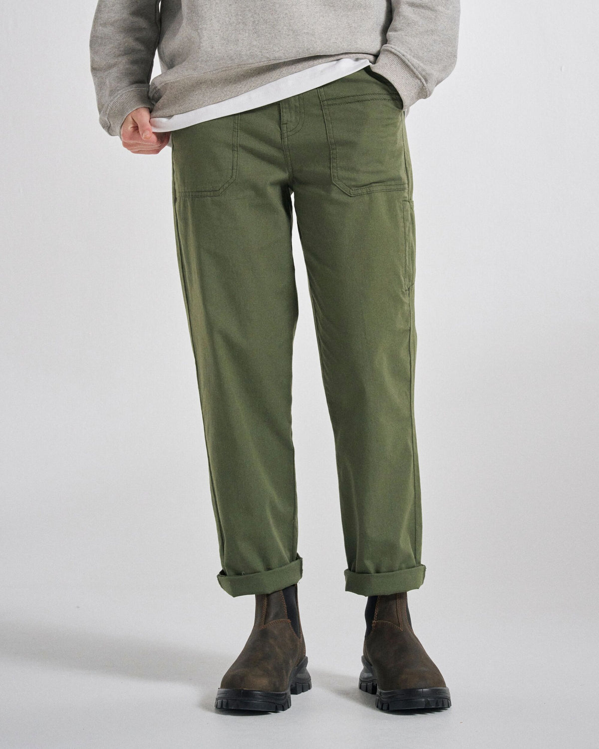 Talis Light Casual Trouser - Wild Green - Studio Model