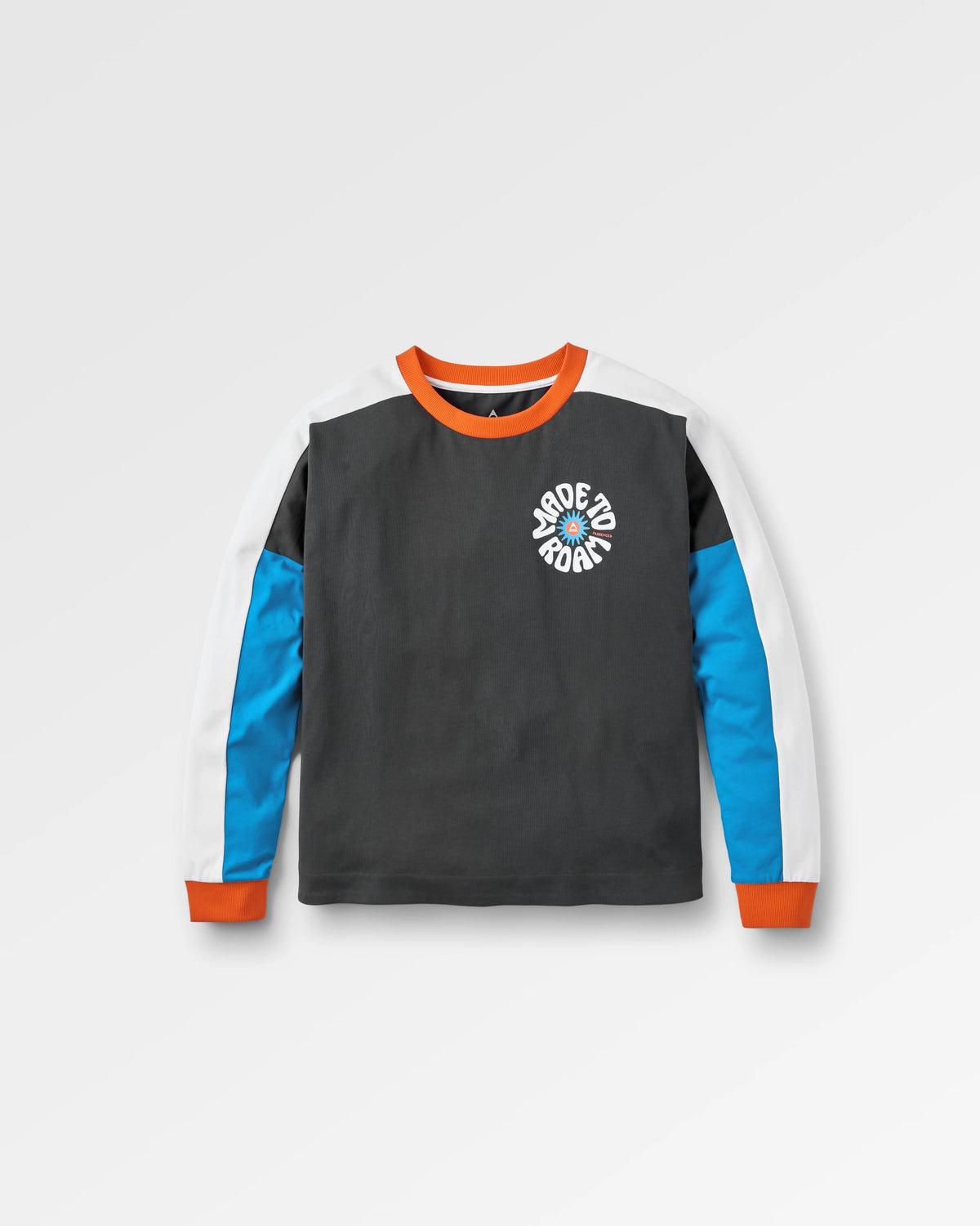 Easy Days Cotton LS T-Shirt - Charcoal - Flatlay