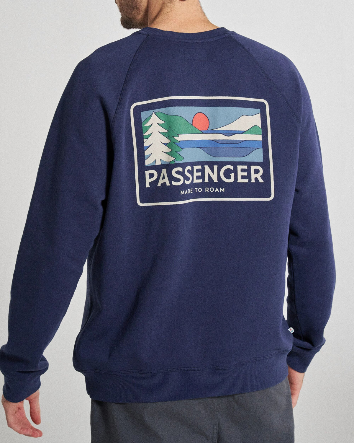 Roamer Men's Sweatshirt - Rich Navy - Studio Model