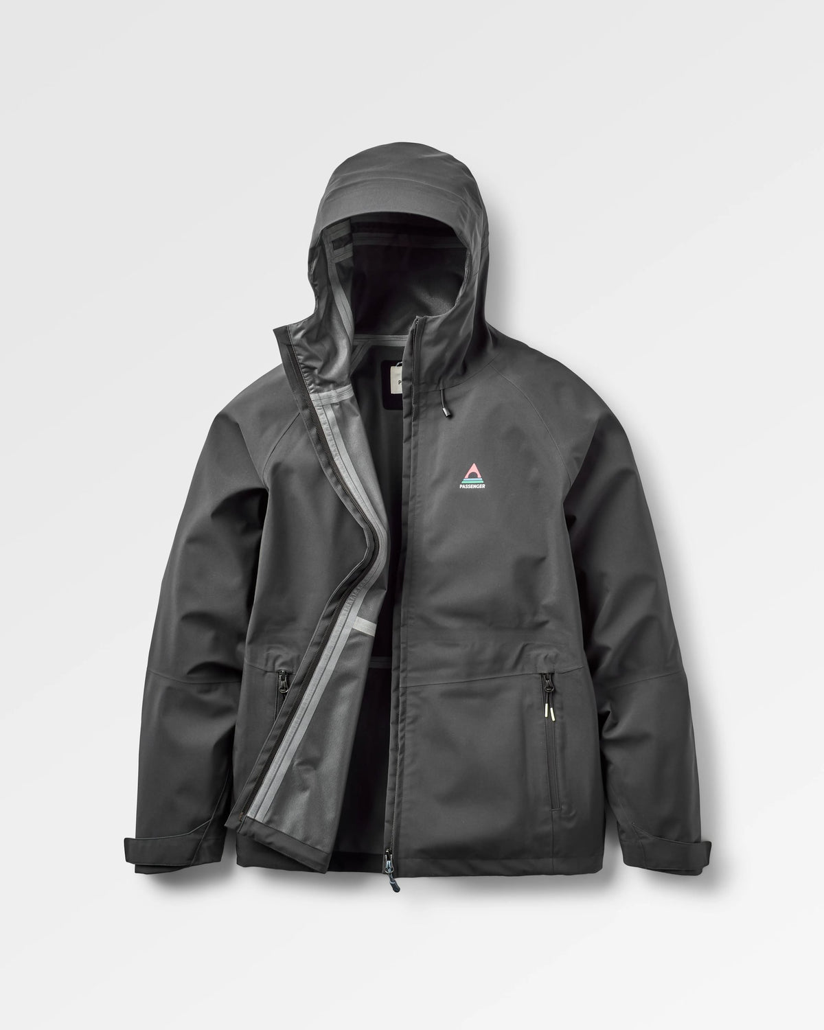 Five Element Waterproof Jacket - Black - Flatlay