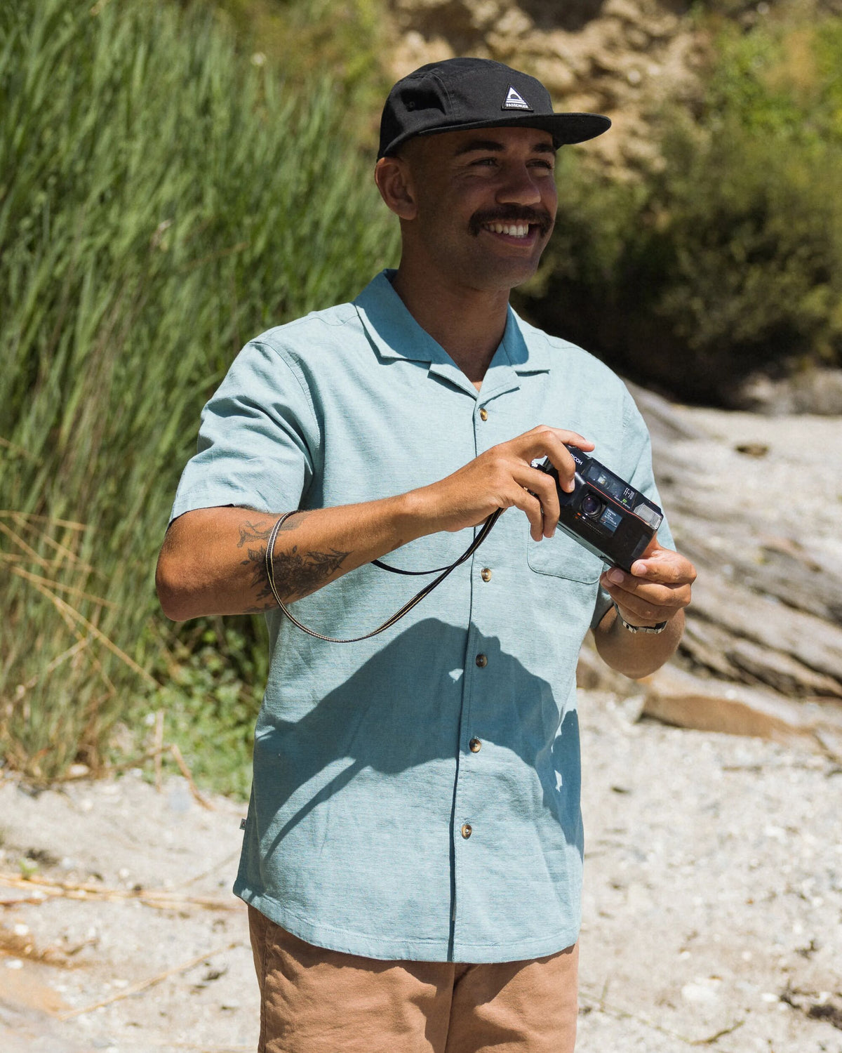 Cove Cotton Textured Shirt - Arctic - Lifestyle