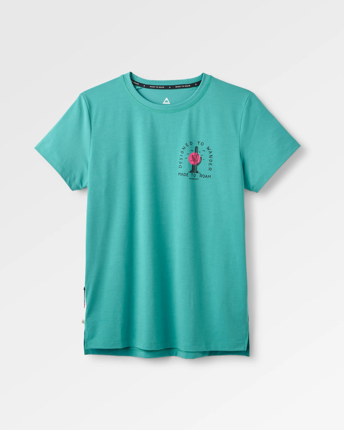 Ridescape Women's Drirelease® Active T-Shirt - Ocean Teal - Flatlay