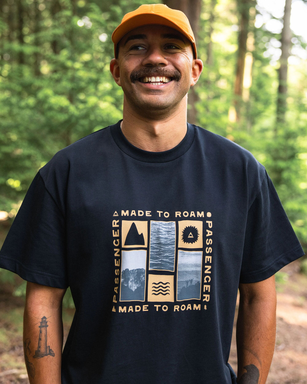 Snapshot Cotton Relaxed Fit T-Shirt - Black - Lifestyle