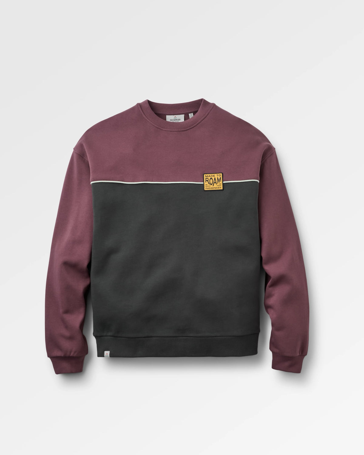 Pebble Relaxed Fit Sweatshirt - Faded Black - Flatlay