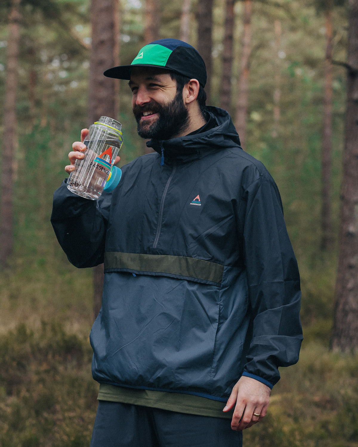 Gusto Windshell Anorak - Charcoal/Storm Grey - Lifestyle