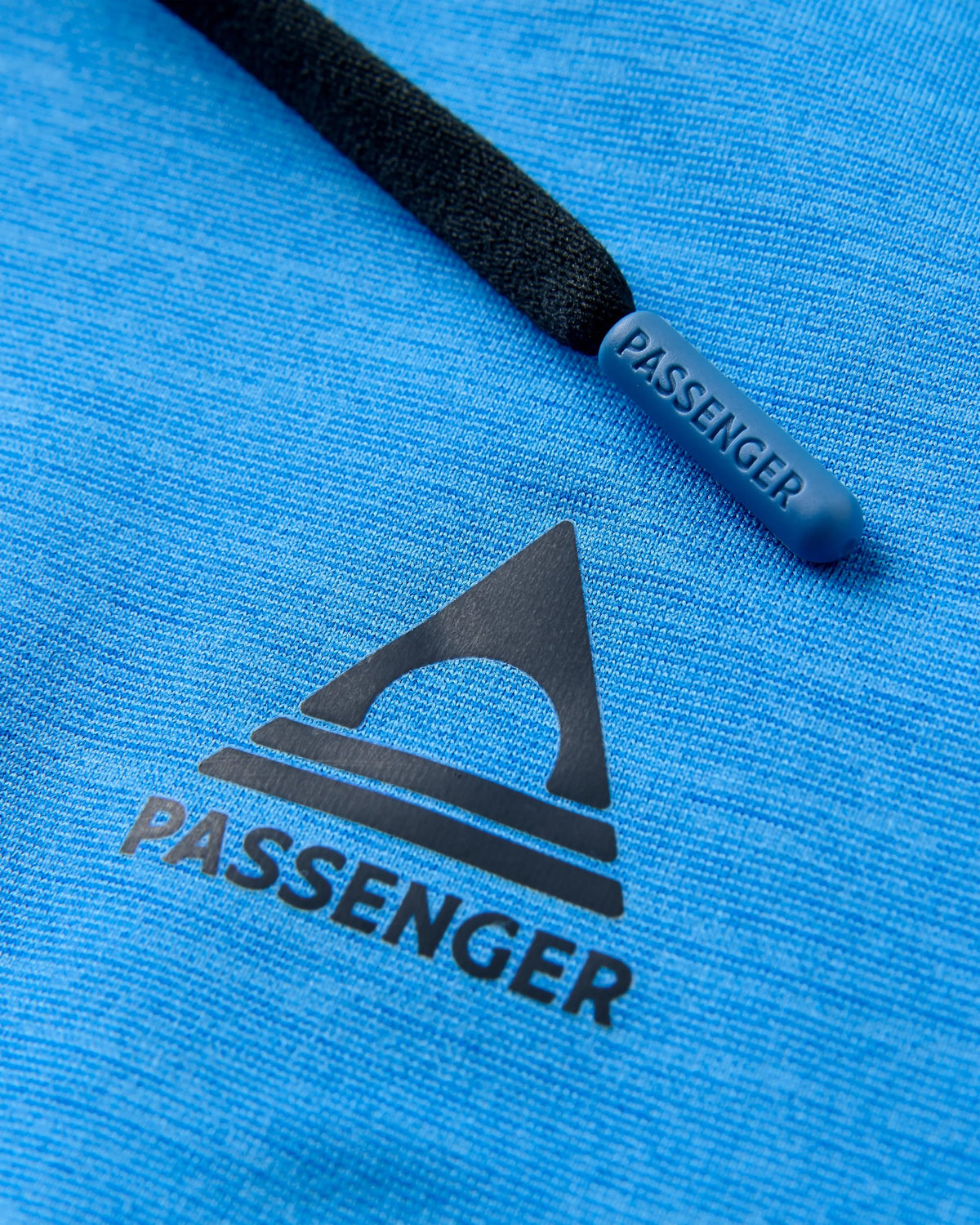 Light Ray Hooded UPF50 LS T-Shirt - Marine Blue Marl - Flatlay