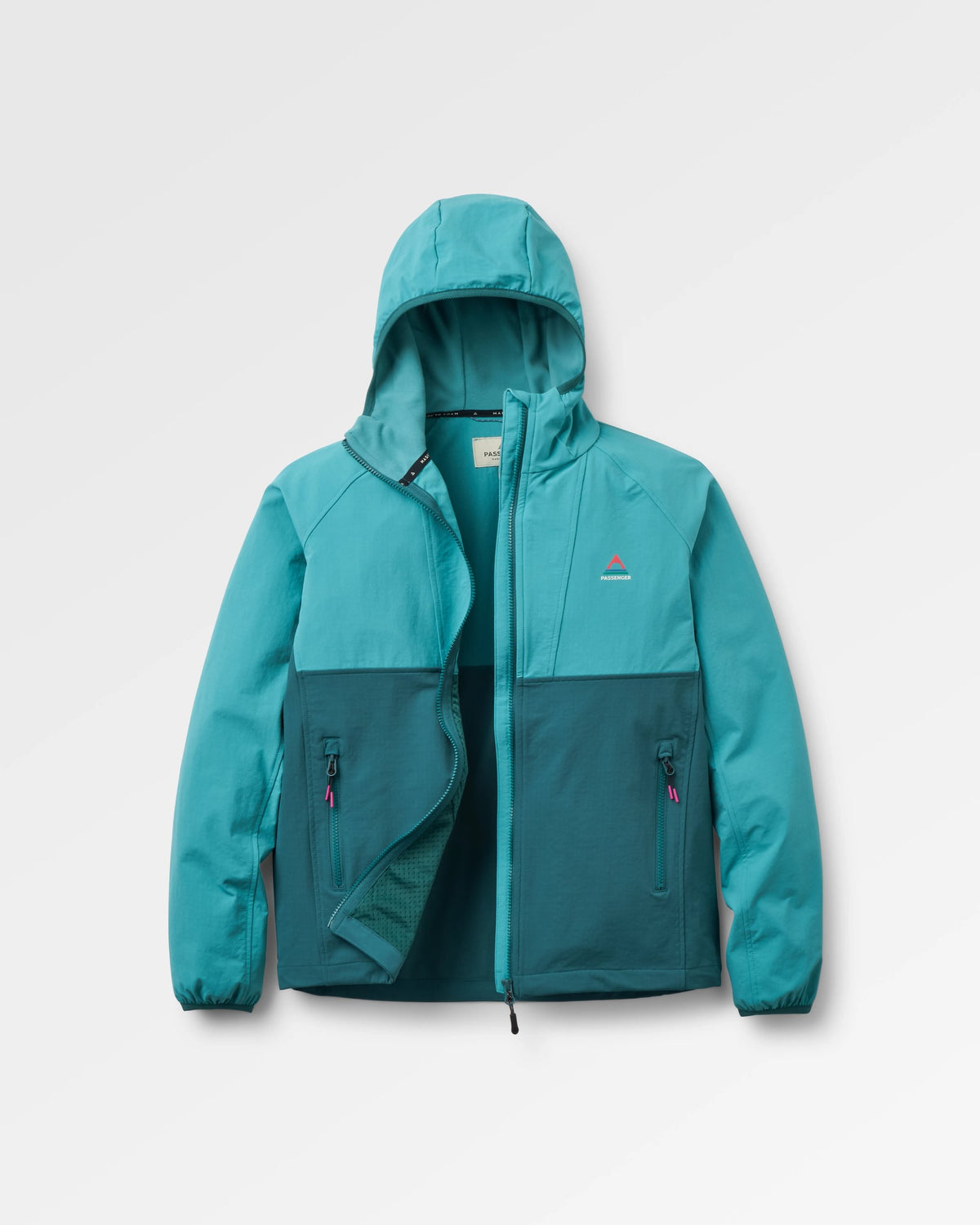 Trailscape Women's Lightweight Softshell Jacket - Mediterranean/ Ocean Teal - Flatlay