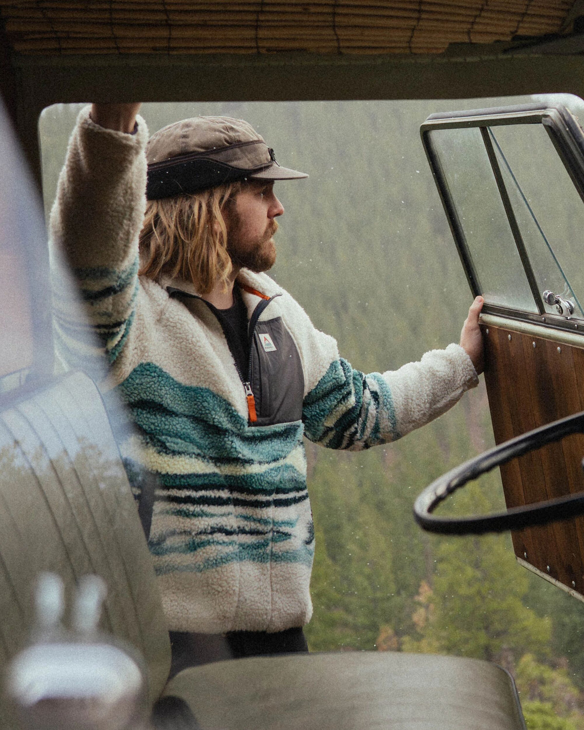 Offroad Sherpa 1/2 Zip Fleece - Reflection Birch - Lifestyle