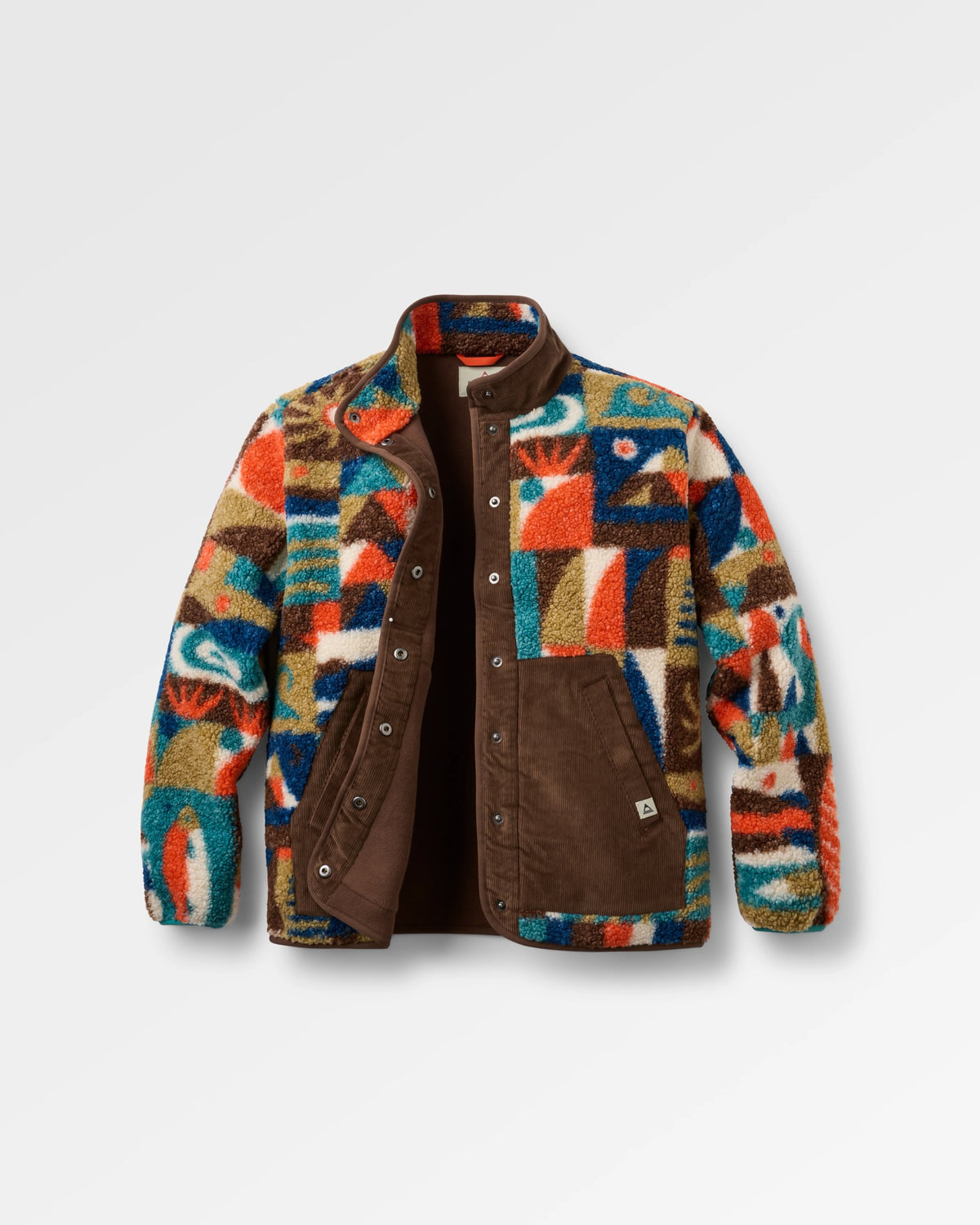 Clover Sherpa Fleece - Lost On Purpose Pacific Green - Flatlay