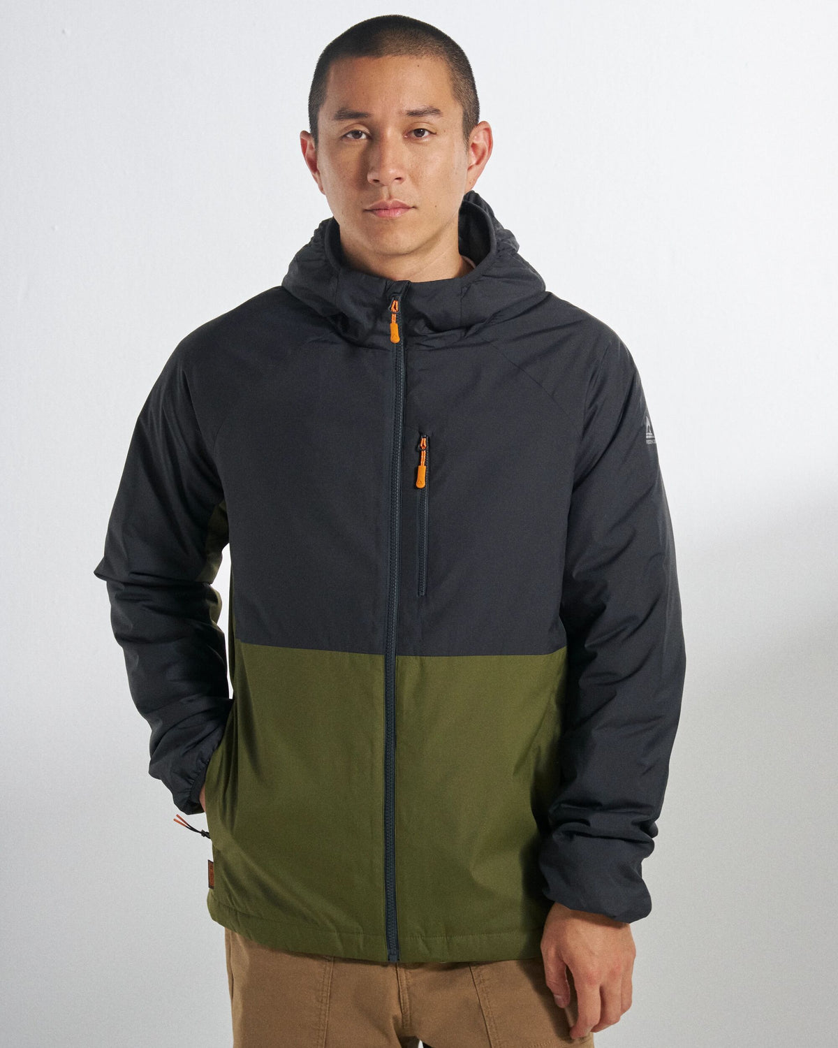 Daybreak Lightweight Thermore® Insulated Jacket - Faded Black/Khaki - Studio Model