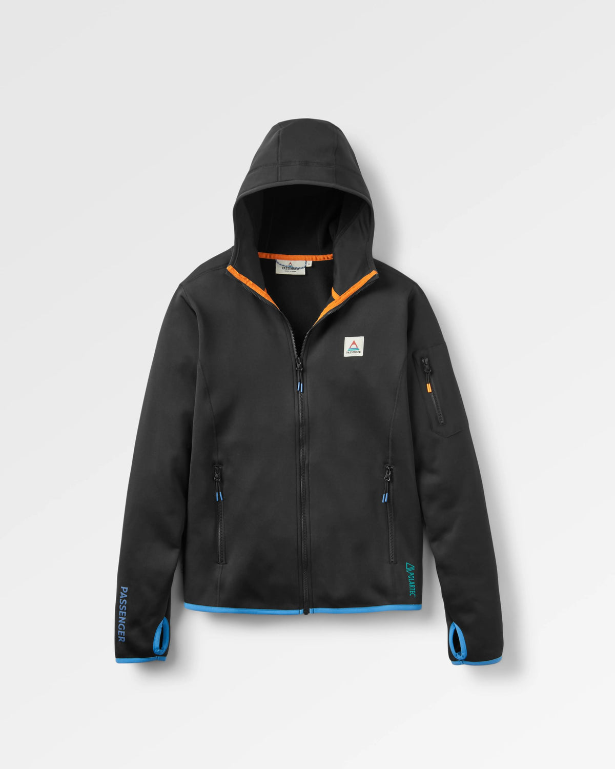 Wintergreen Polartec® Fleece Hoodie - Black - Flatlay