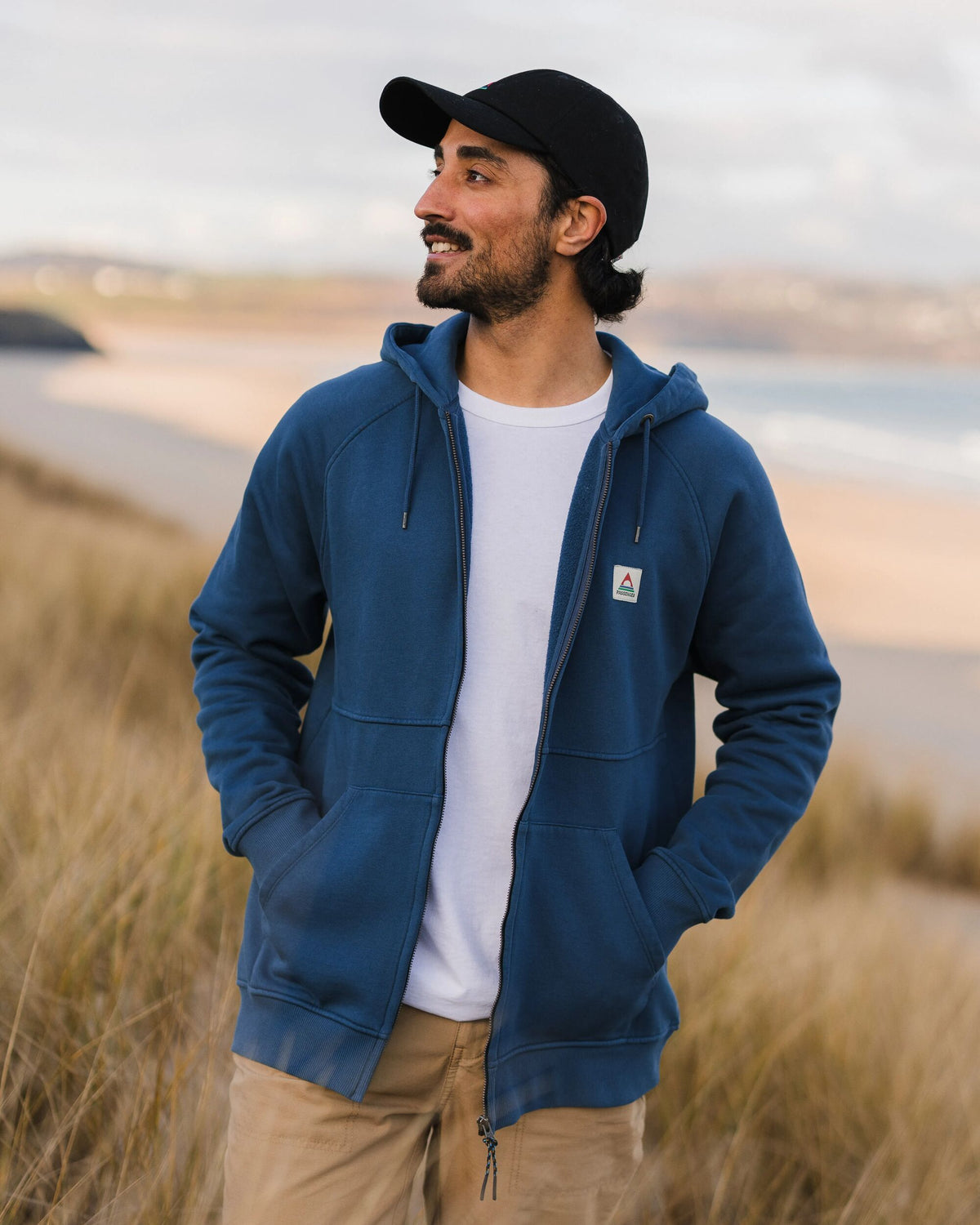 Heritage Full Zip Hoodie - Dark Denim - Lifestyle