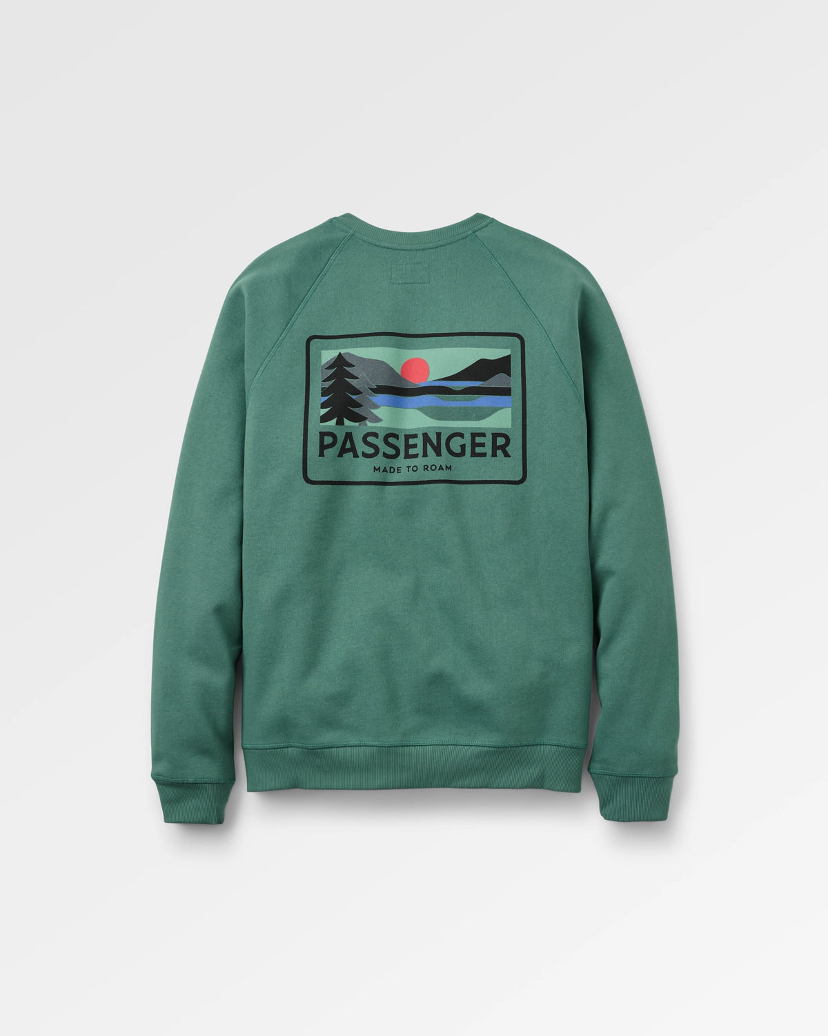 Roamer Men's Sweatshirt - Deep Ocean - Flatlay