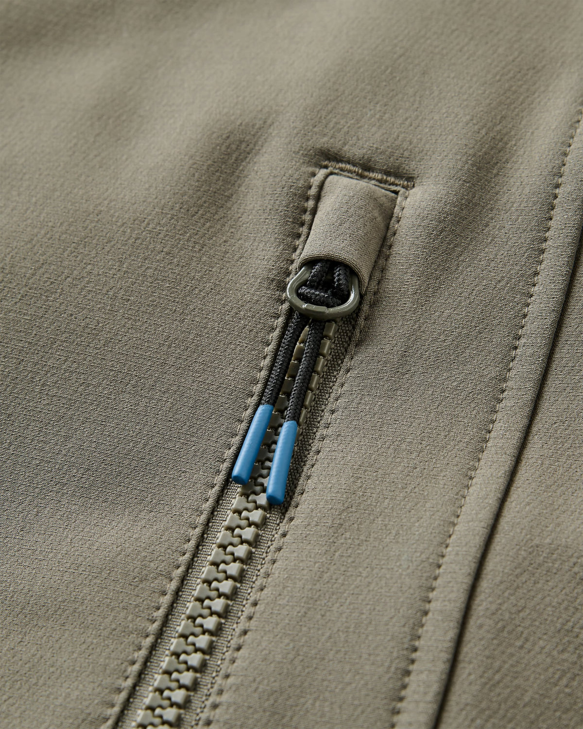 Roamer Softshell Anorak - Dark Denim/ Dusty Olive - Flatlay