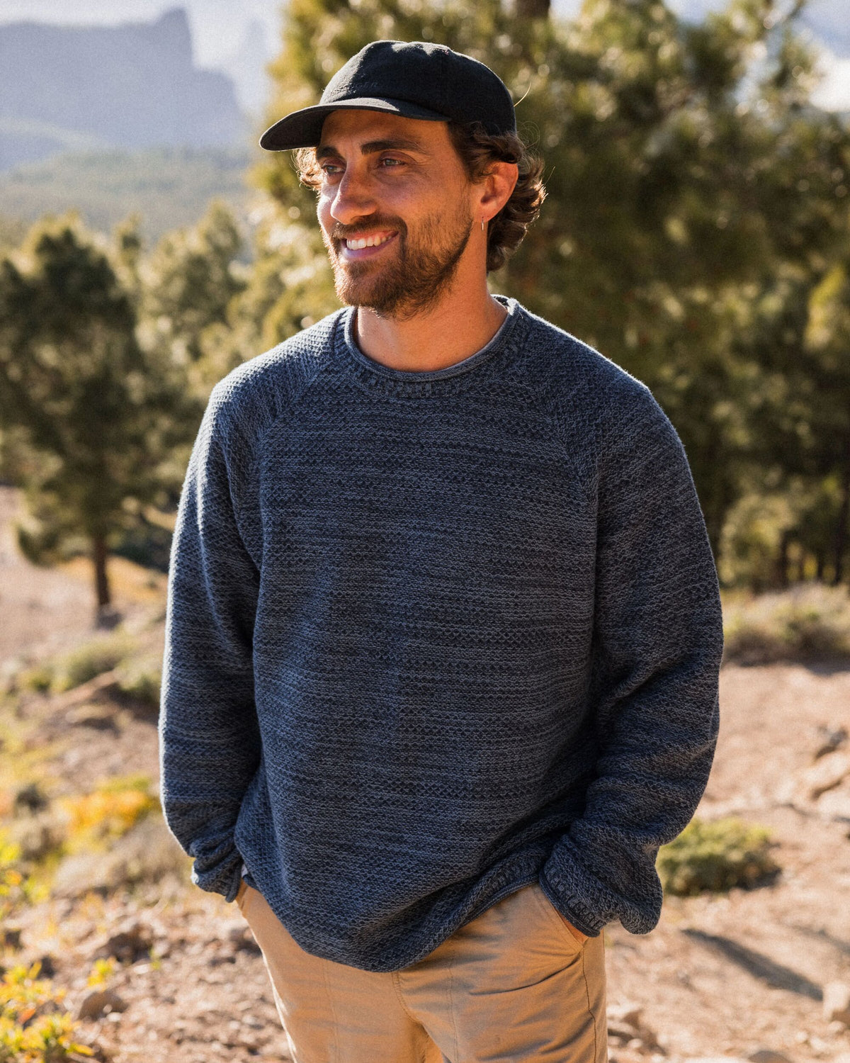 Shore Knitted Jumper - Rich Navy - Lifestyle