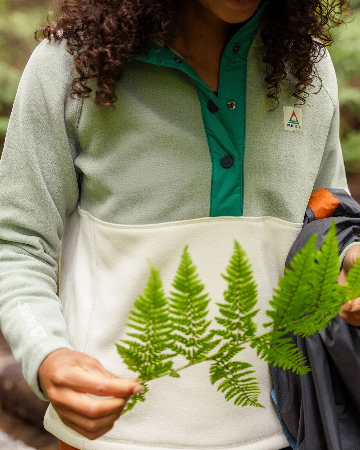 Snowdrop Polartec® Fleece - Pistachio/Birch - Lifestyle