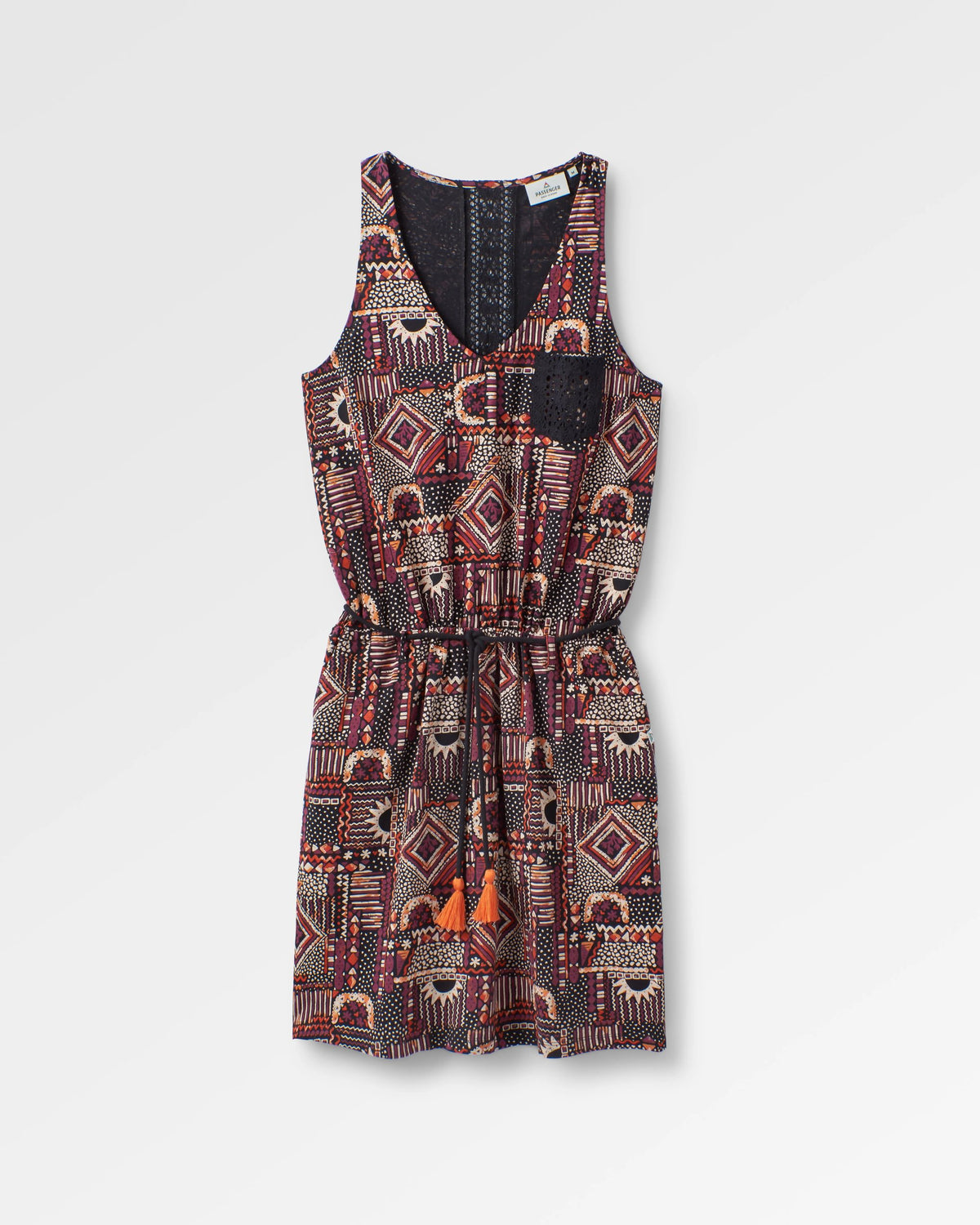 Rivergate Dress - Vintage Patchwork Black/Multi - Flatlay
