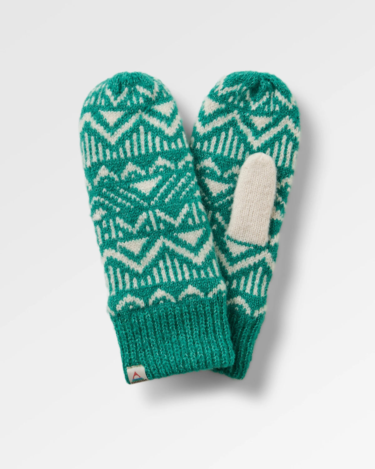 Nurture Fleece Lined Mittens - Greenlake - Flatlay
