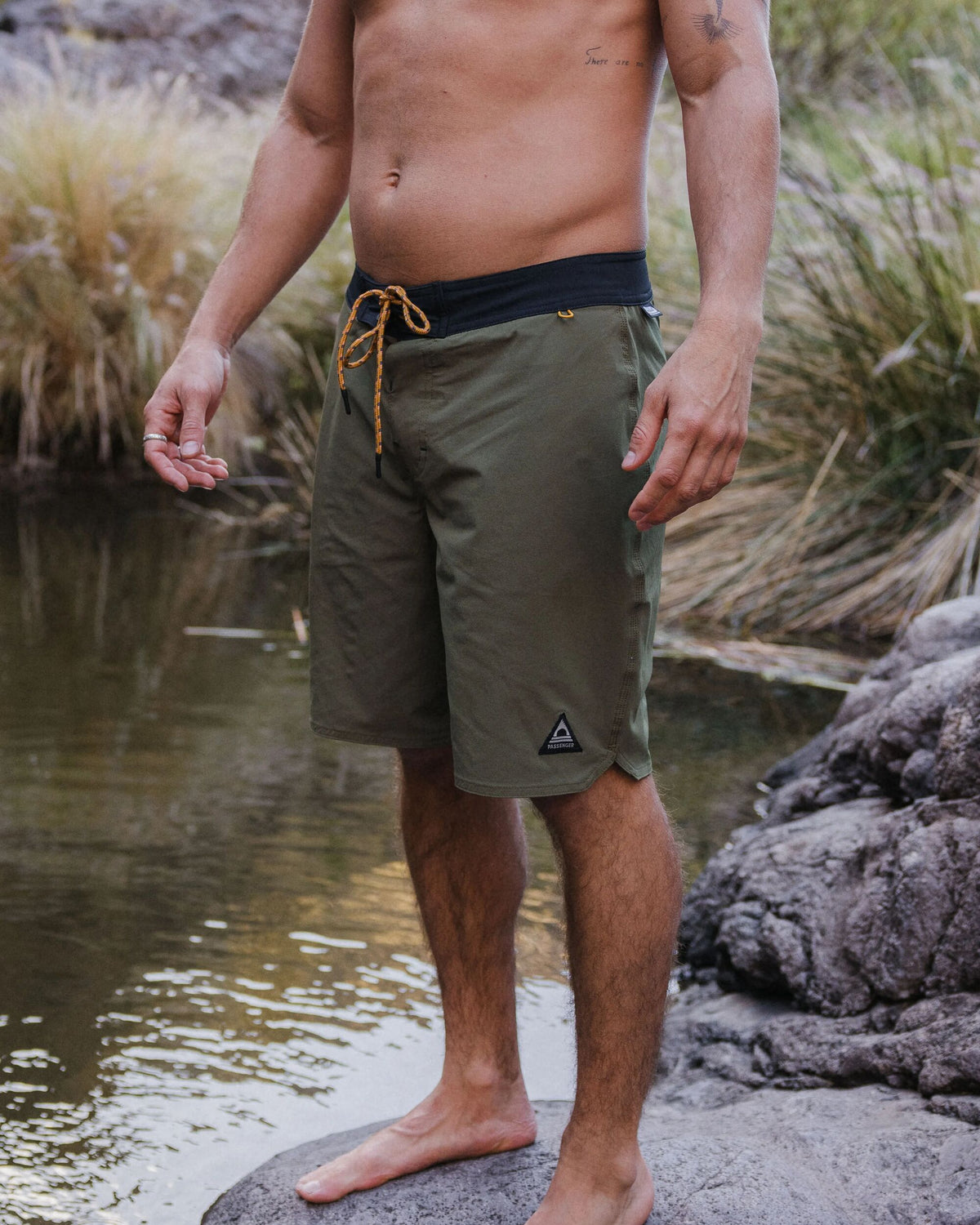 Cruiser NetPlus® 19" Boardshort - Khaki - Lifestyle
