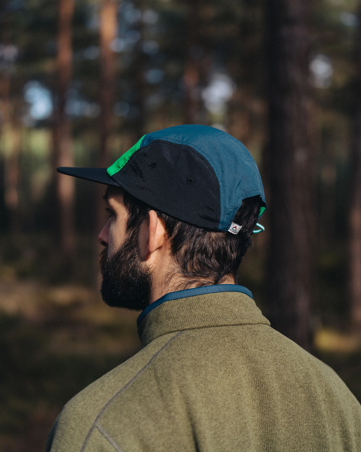 Emerge 5 Panel Trail Cap - Stem Green - Lifestyle - Male
