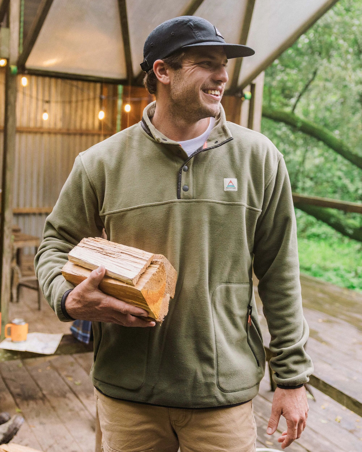 Dusk Polartec® Fleece - Dusty Olive - Lifestyle