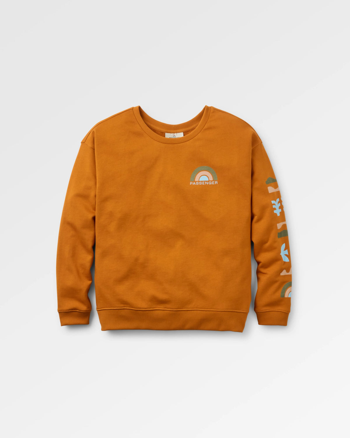 Papercut Sweatshirt - Retro Orange - Flatlay