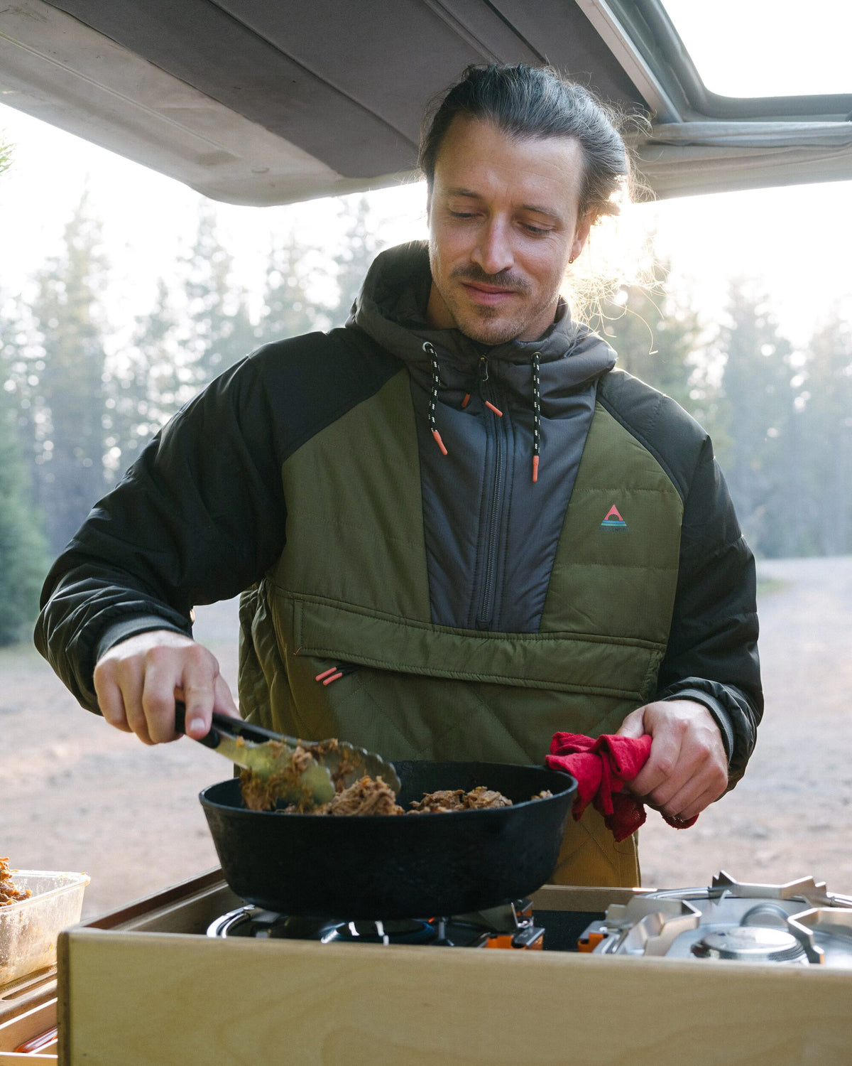 Oceanic Insulated Anorak - Black/Khaki - Lifestyle