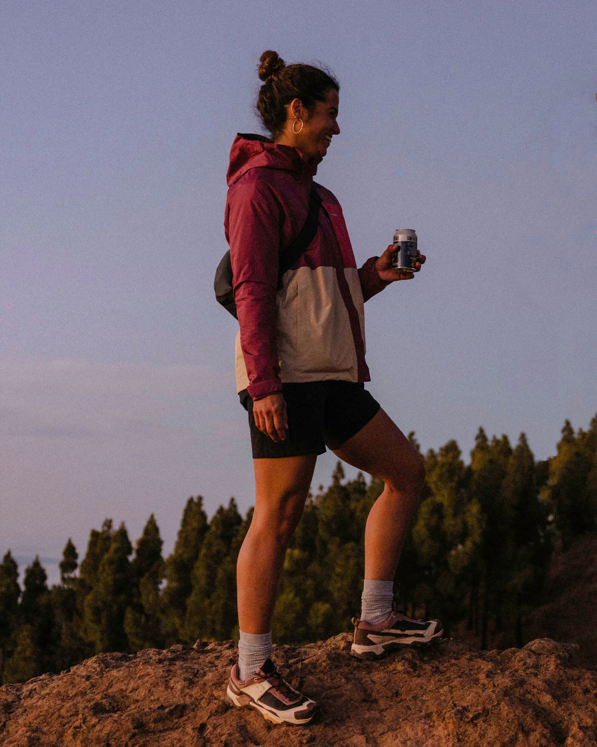 Trailscape Women's Waterproof Jacket - Maroon/Stone - Lifestyle