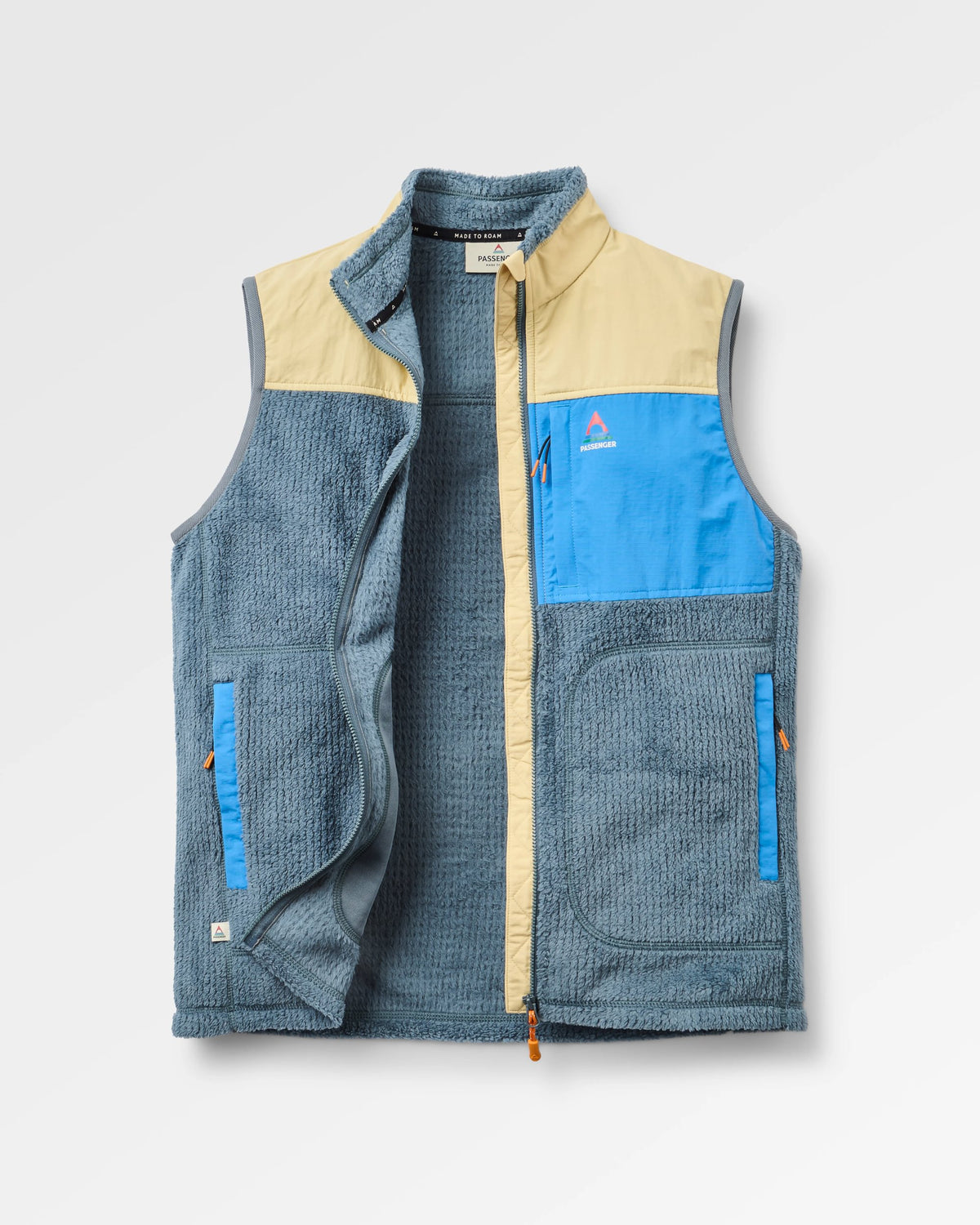 Venturescape Women's Fleece Vest - Desert/Storm Grey - Flatlay